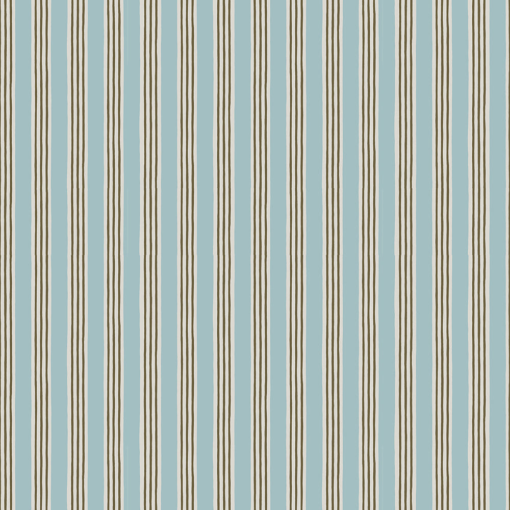 Josephine Munsey Kemble Stripe - Spruce, Cobber and Dew - Roll