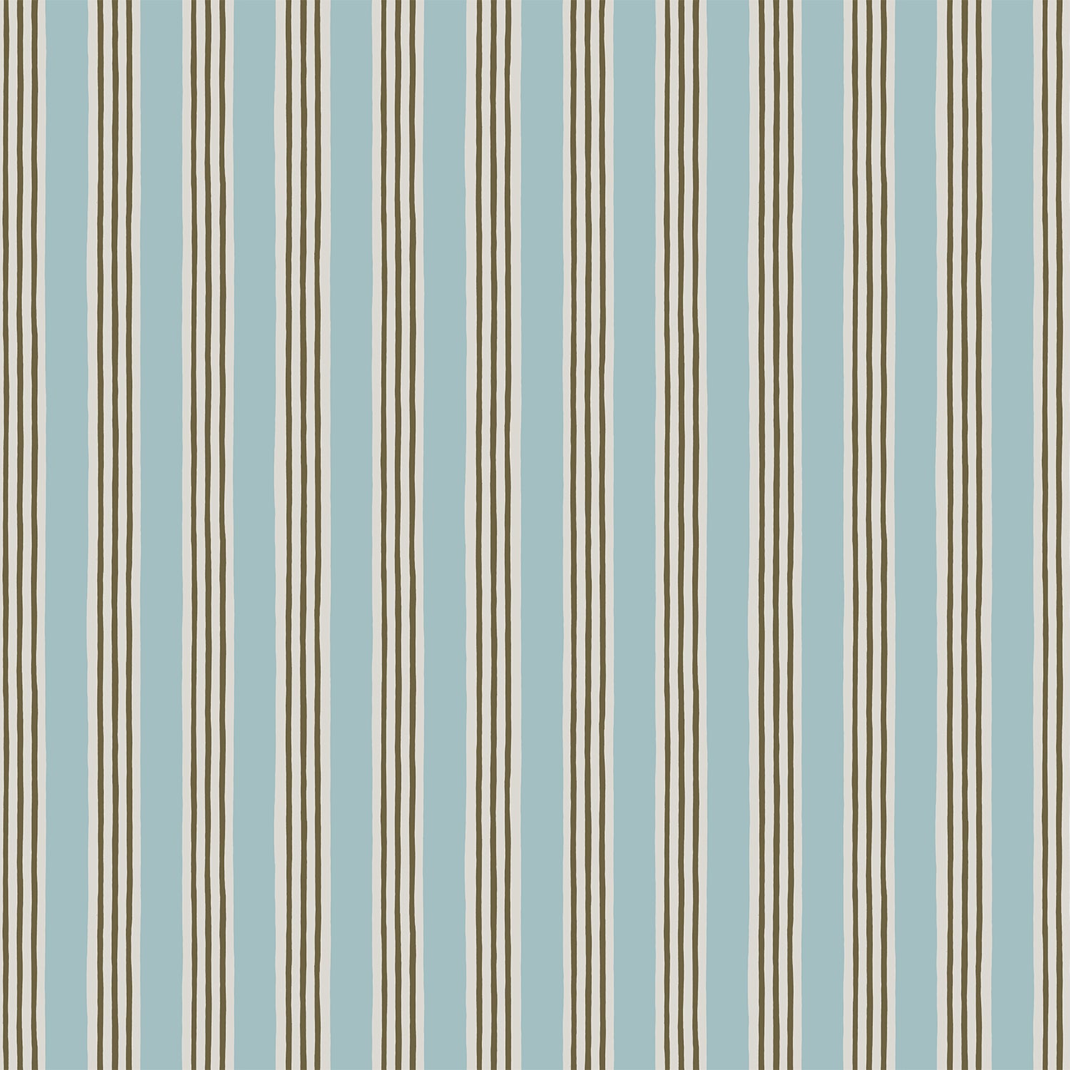 Josephine Munsey Kemble Stripe - Spruce, Cobber and Dew - Roll