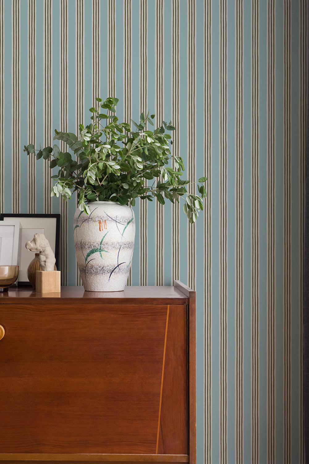 Josephine Munsey Kemble Stripe - Spruce, Cobber and Dew - Roll