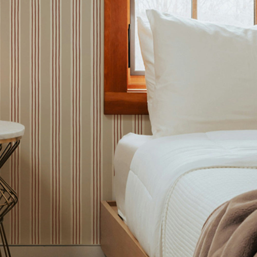 Josephine Munsey Kemble Stripe - Hibernnacle, Cromwell Stone and Saltridge - Roll