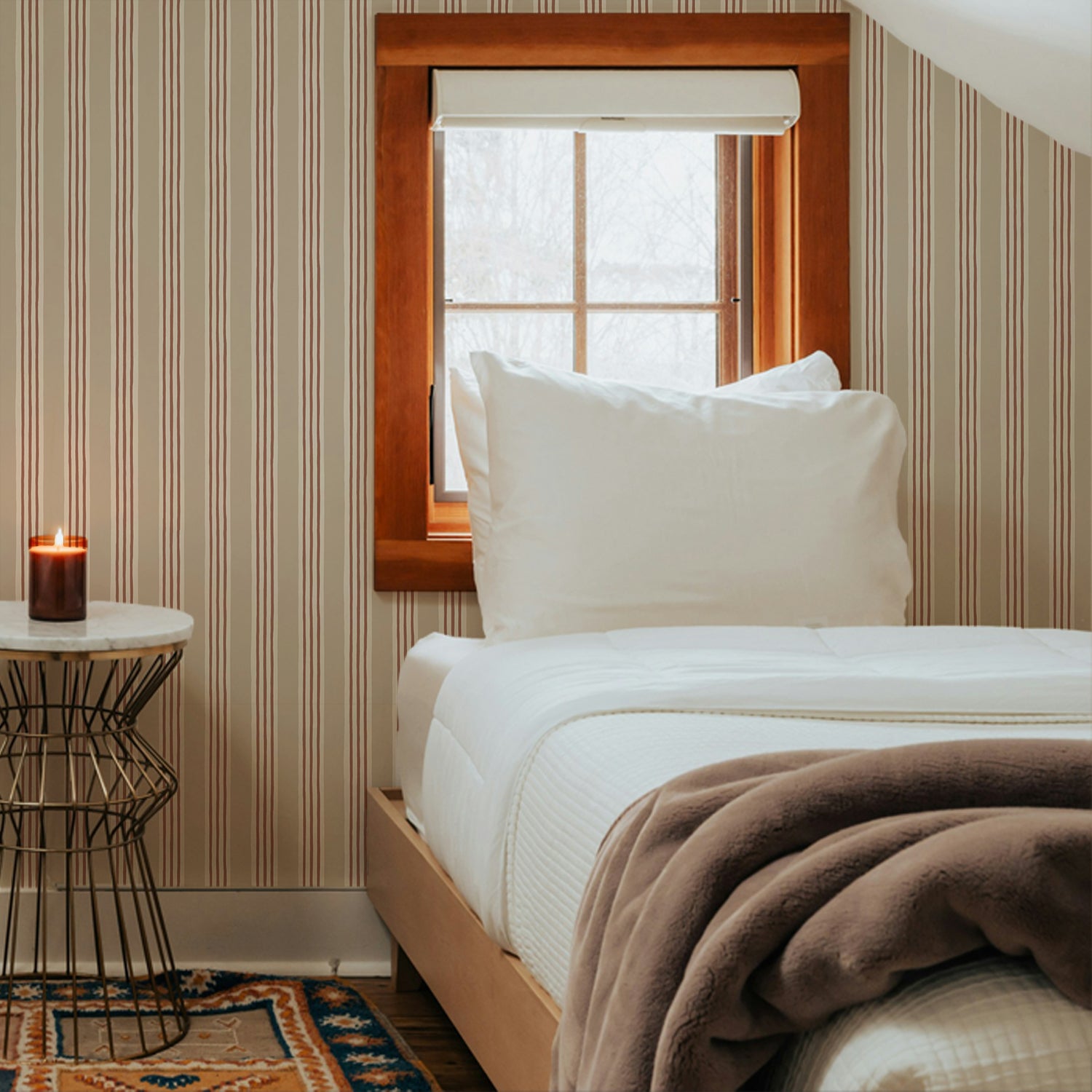 Josephine Munsey Kemble Stripe - Hibernnacle, Cromwell Stone and Saltridge - Roll
