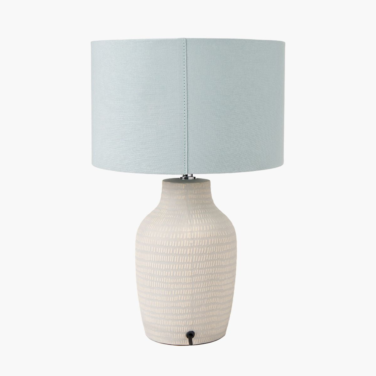 Pacific Lifestyle Kai Duck Egg Textured Tall Ceramic Table Lamp