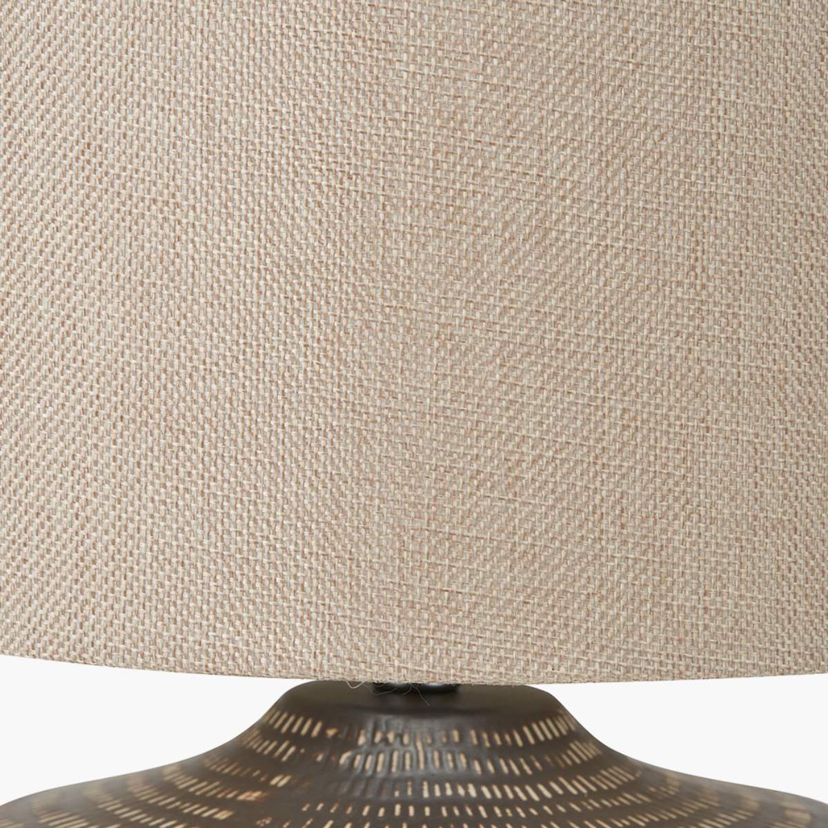Pacific Lifestyle Kai Earth Coloured Textured Ceramic Table Lamp