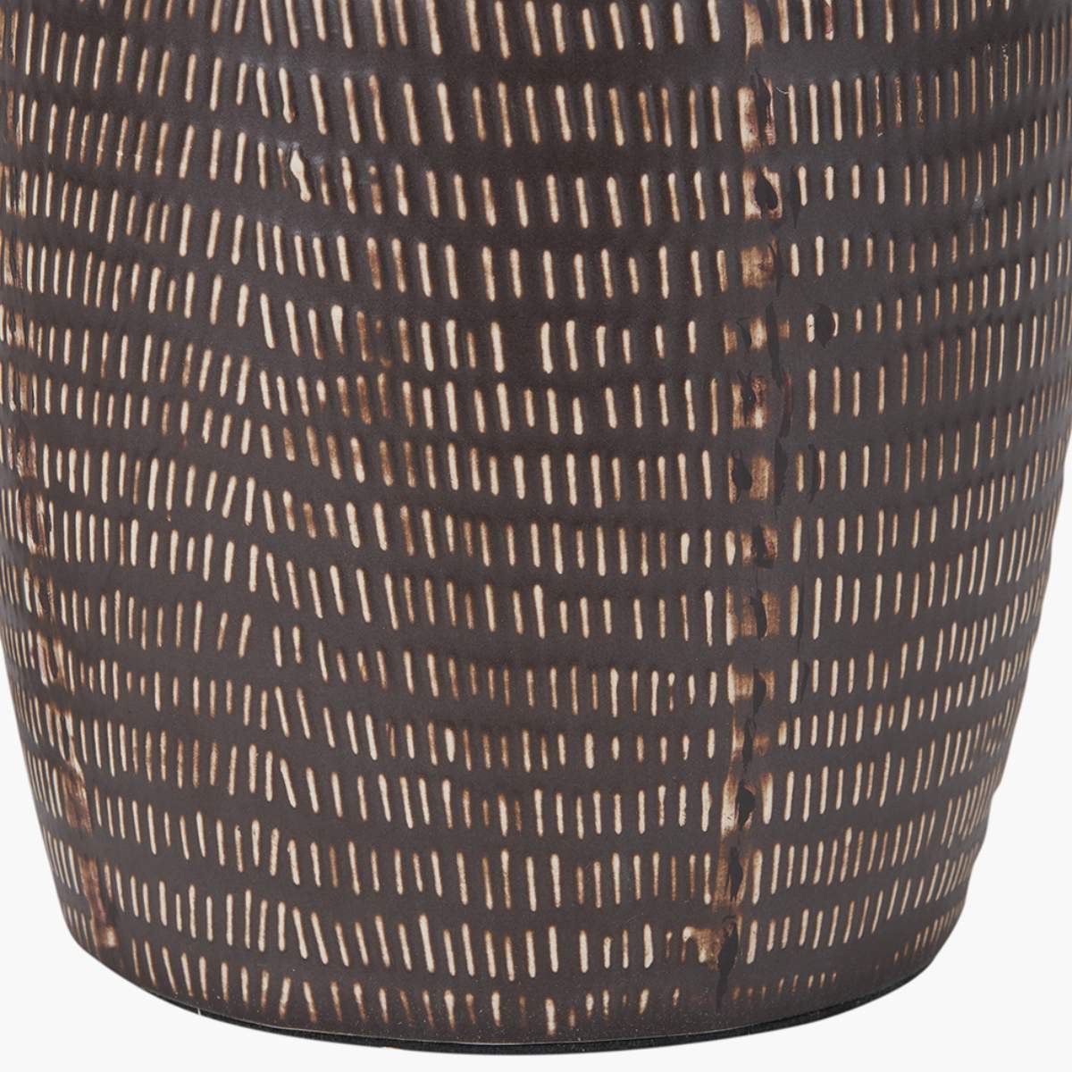 Pacific Lifestyle Kai Earth Coloured Textured Tall Ceramic Table Lamp