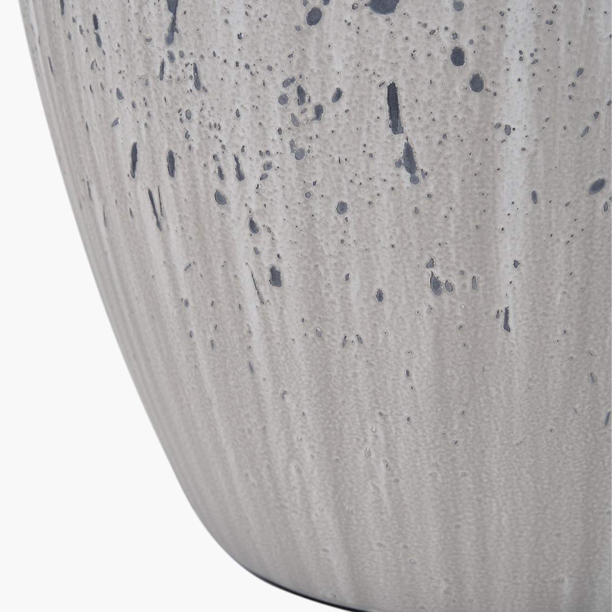 Pacific Lifestyle Kalli White and Grey Flecked Ceramic Table Lamp