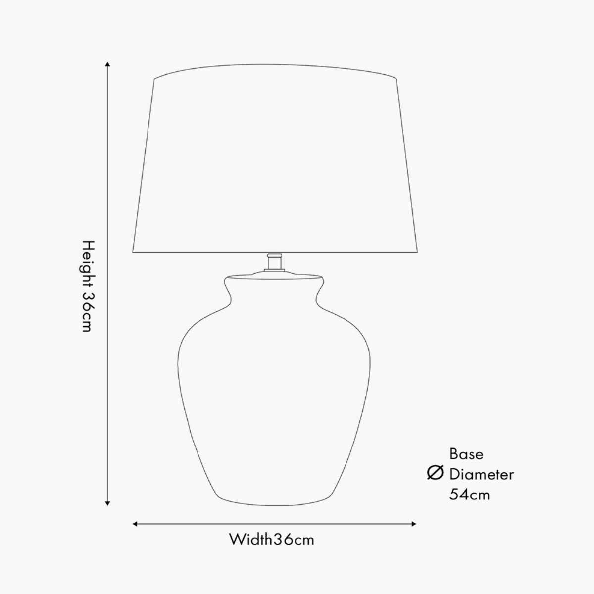 Pacific Lifestyle Kalli White and Grey Flecked Ceramic Table Lamp