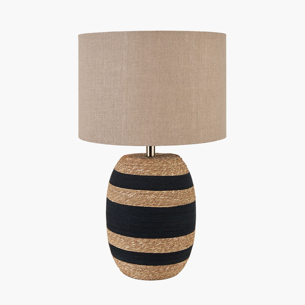 Pacific Lifestyle Kalutara Black and Natural Sea Grass Tall Table Lamp Base