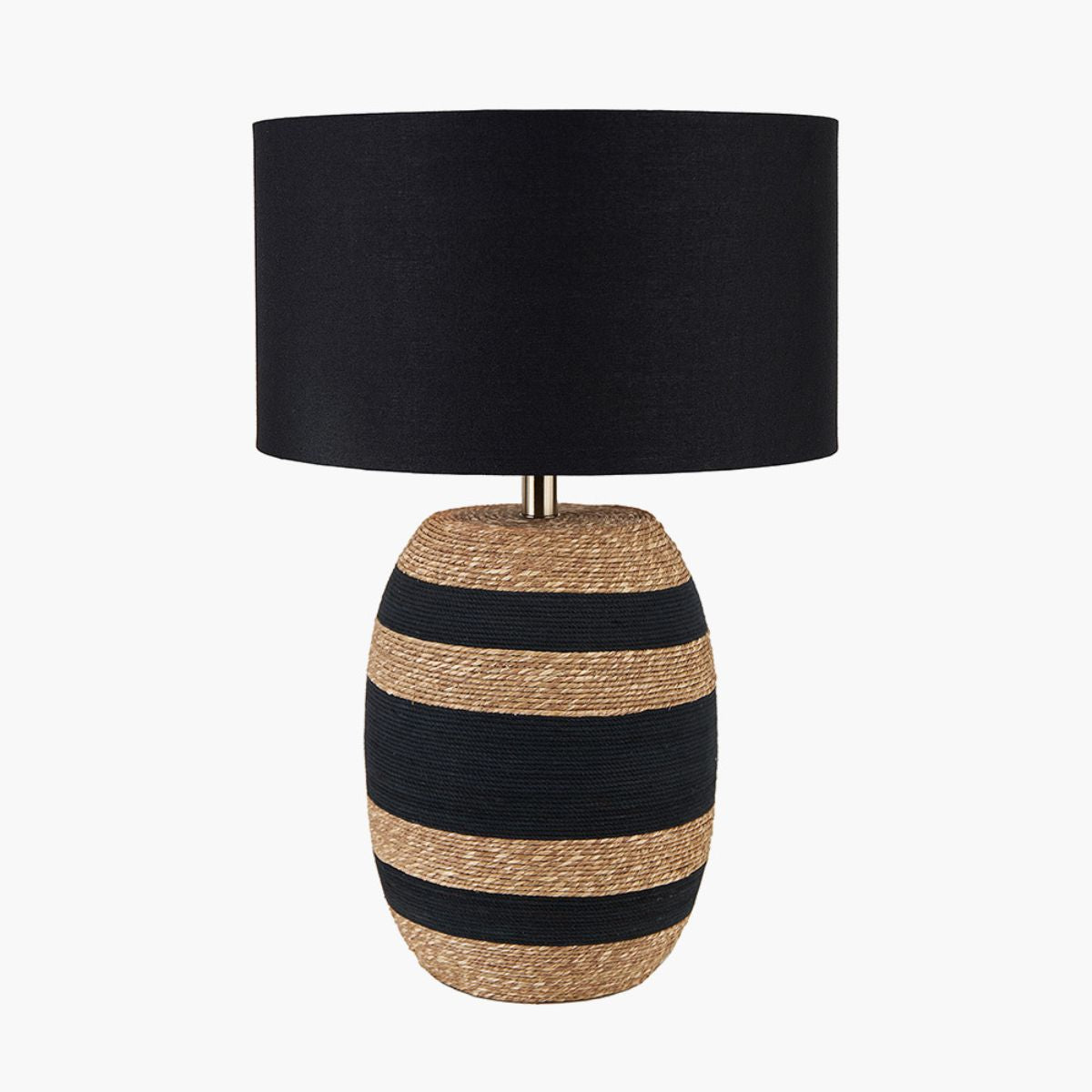 Pacific Lifestyle Kalutara Black and Natural Sea Grass Tall Table Lamp Base