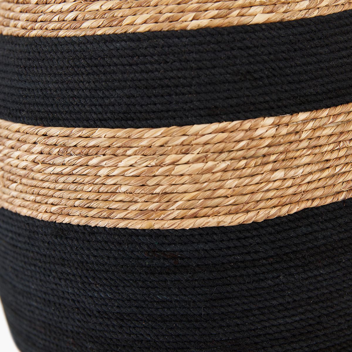 Pacific Lifestyle Kalutara Black and Natural Sea Grass Tall Table Lamp Base