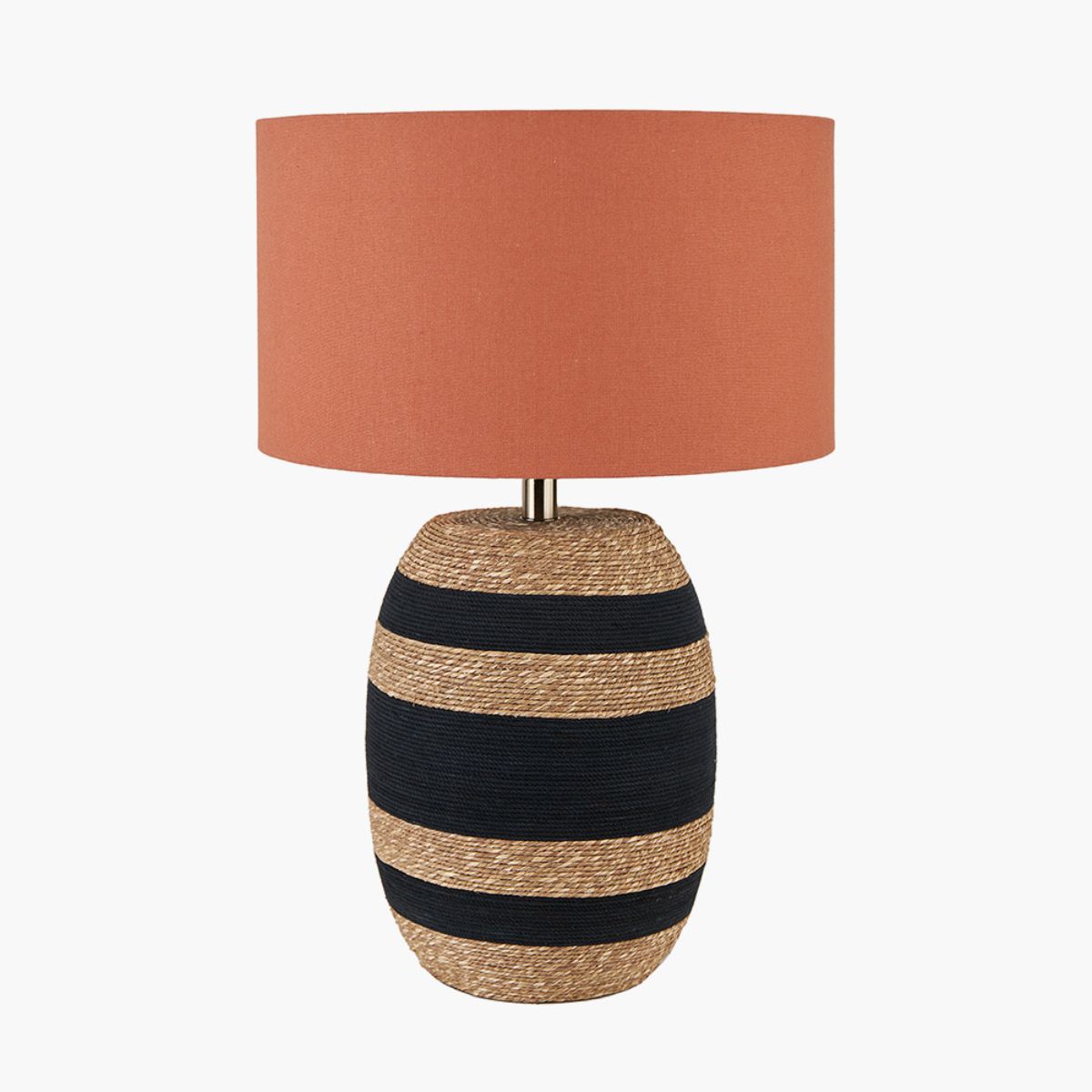 Pacific Lifestyle Kalutara Black and Natural Sea Grass Tall Table Lamp Base