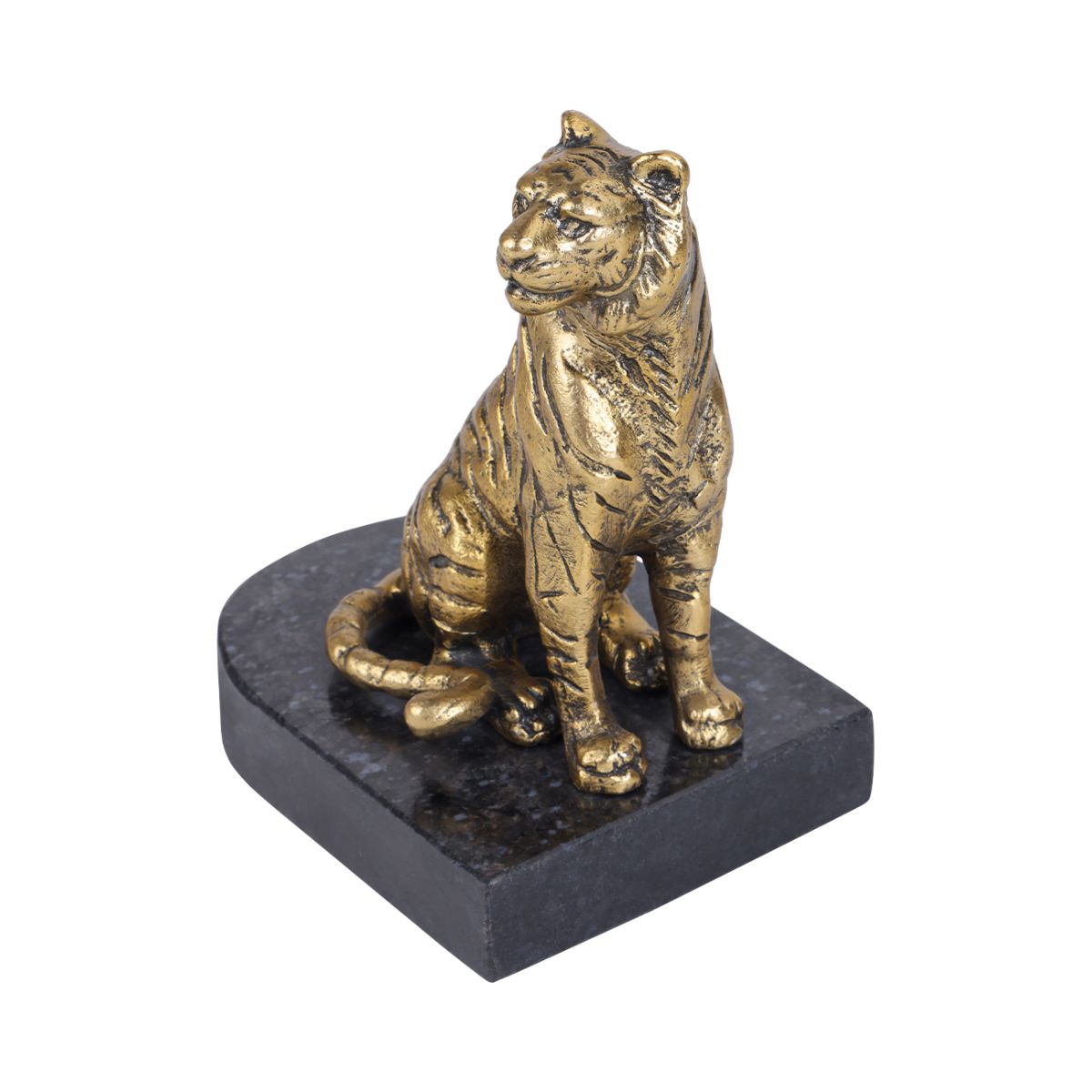 Libra Interiors Kavari Tiger Granite Bookends Set of 2