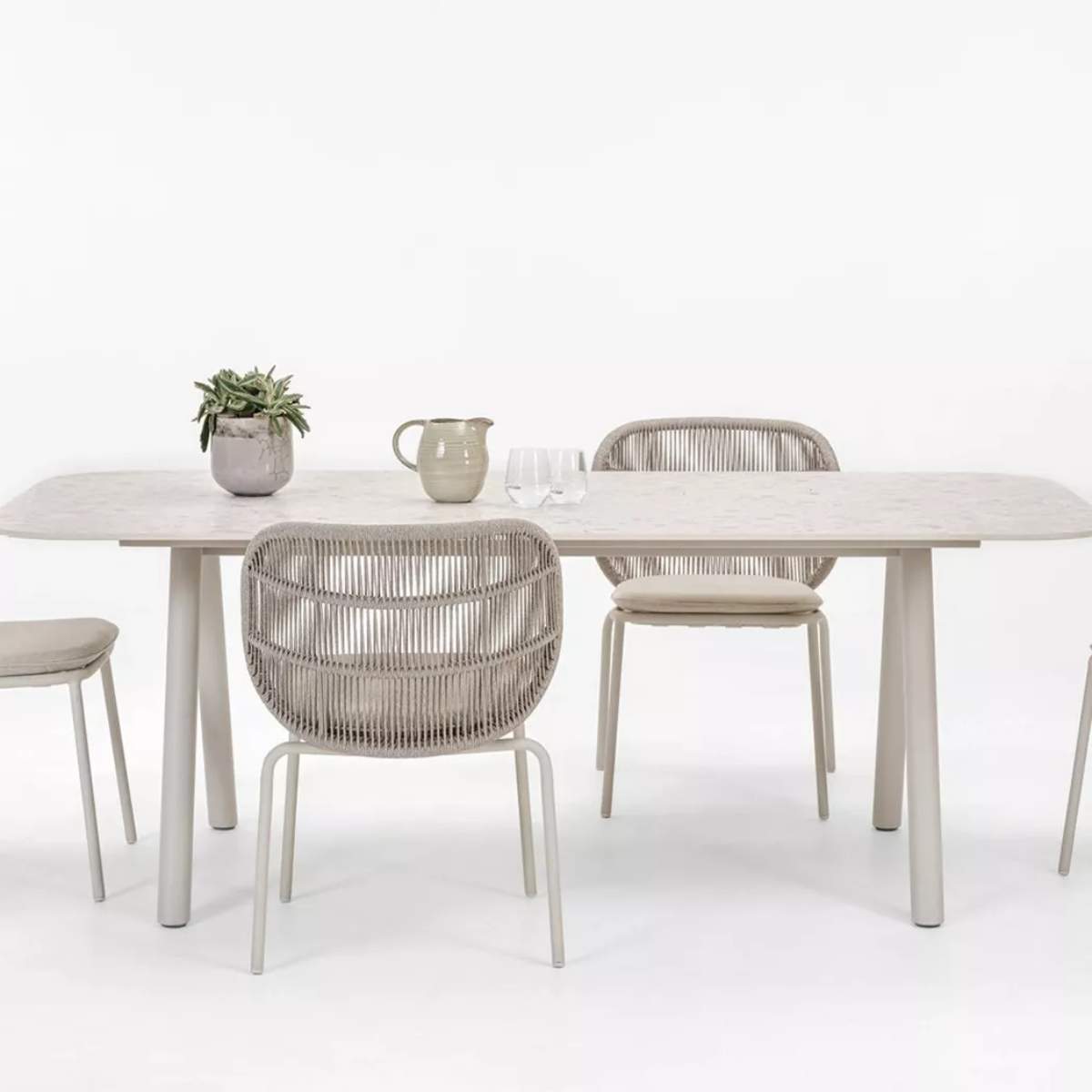 Vincent Shepherd Kodo Dining Table 280 cm - Dune White / Shard