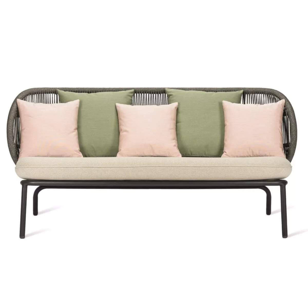 Vincent Shepherd Kodo Sofa Grey Almond Cushion Combo