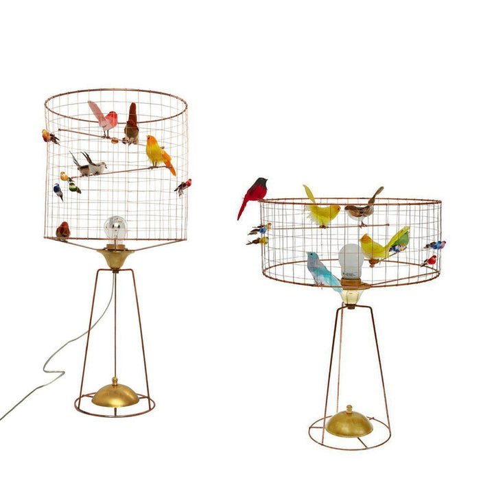 La Voliere Birdcage Table Lamp Tall-Beaumonde