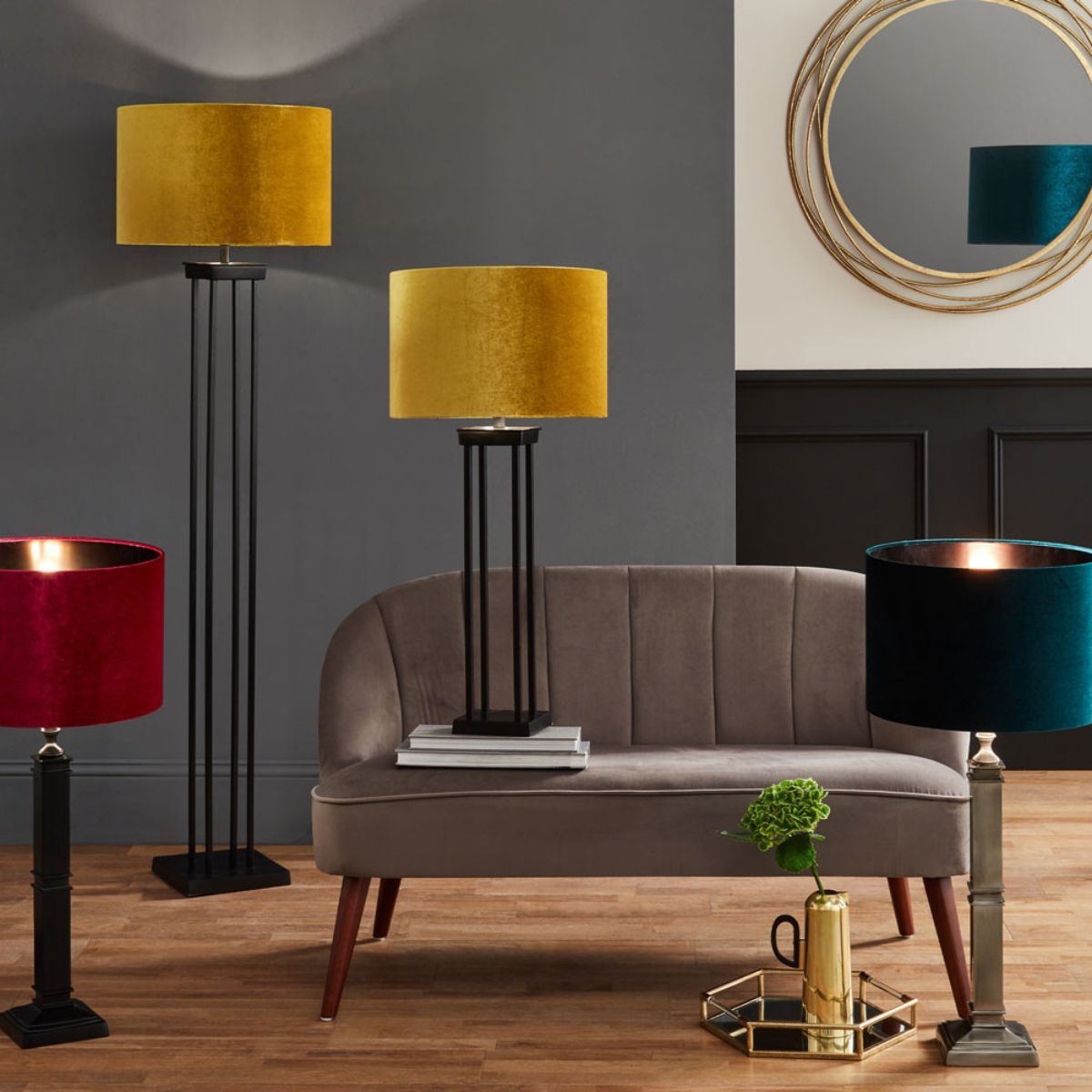 Pacific Lifestyle Langston Matt Black Metal Column Floor Lamp Base