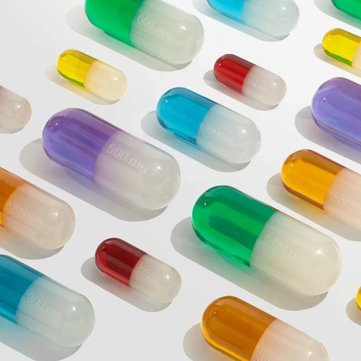 Jonathan Adler Large Acrylic Pill Gold