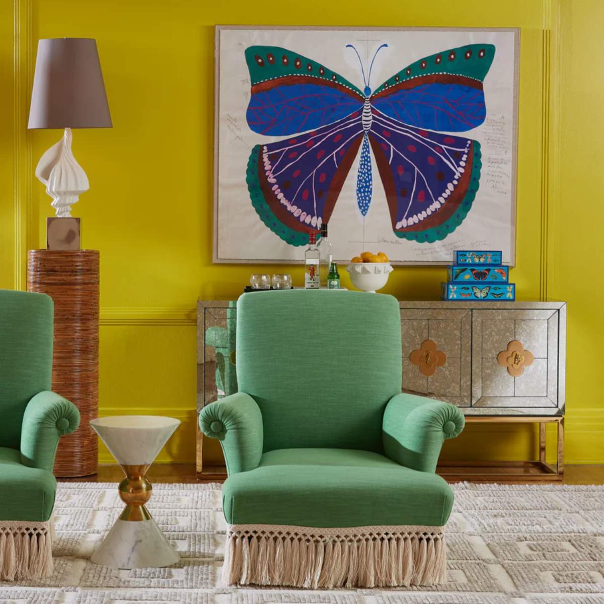 Jonathan Adler Large Botanist Lacquer Box