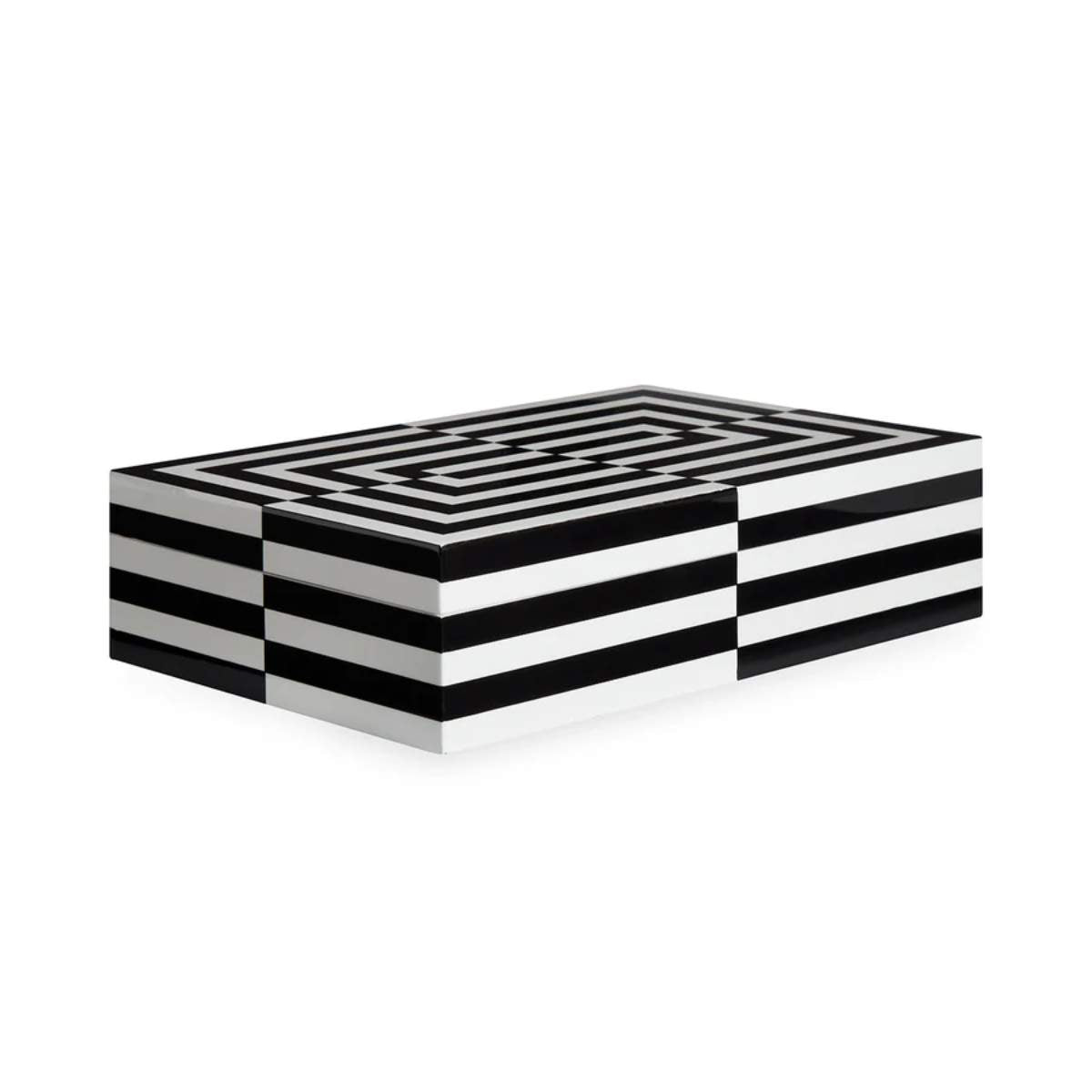 Jonathan Adler Large Op Art Lacquer Box