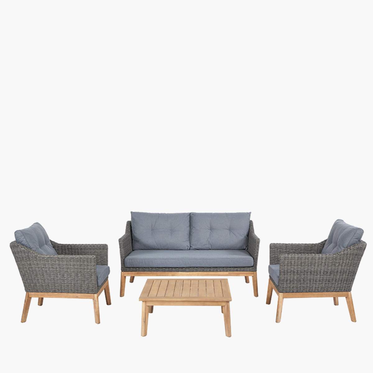 Pacific Lifestyle Larissa Kubu Grey Outdoor Seating Set