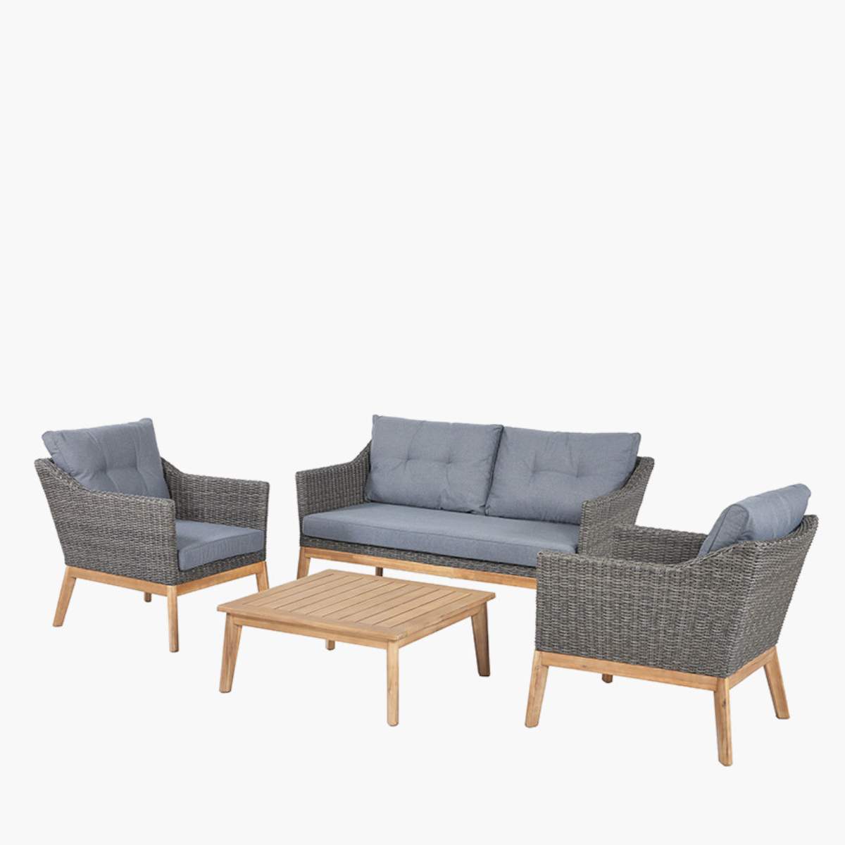 Pacific Lifestyle Larissa Kubu Grey Outdoor Seating Set
