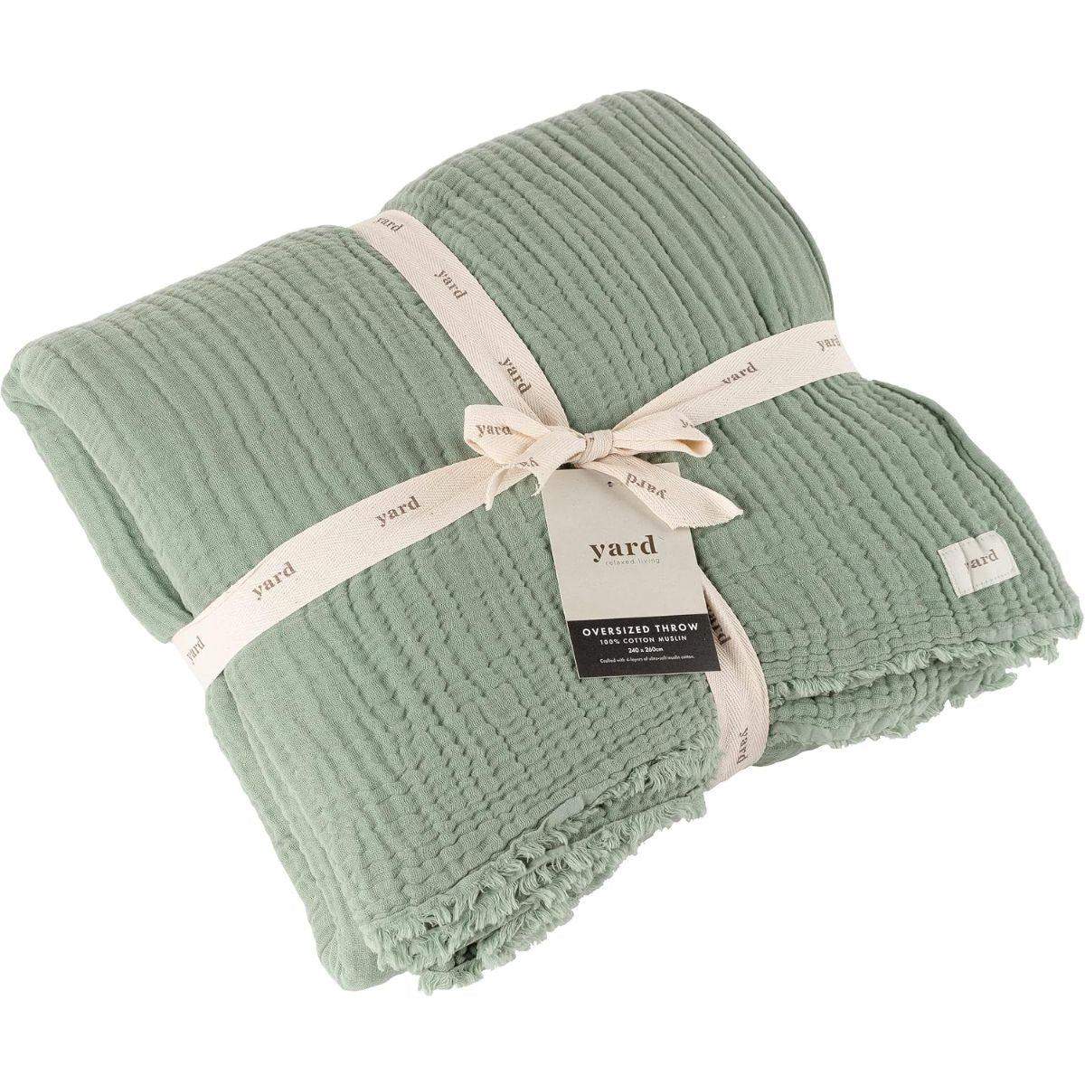 Yard Lark Cotton Muslin Throw 240 x 260 cm