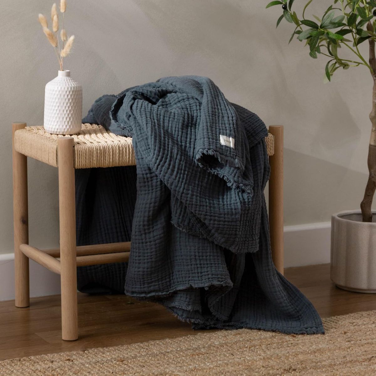 Yard Lark Cotton Muslin Throw 240 x 260 cm
