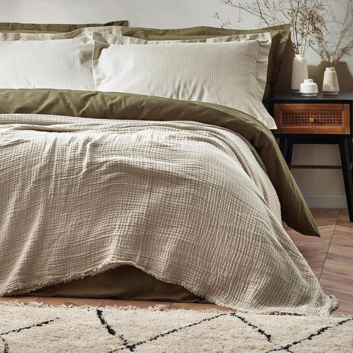 Yard Lark Cotton Muslin Throw 240 x 260 cm