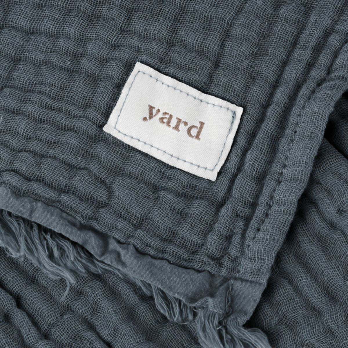 Riva Home Lark Muslin Cotton Throw Dusk