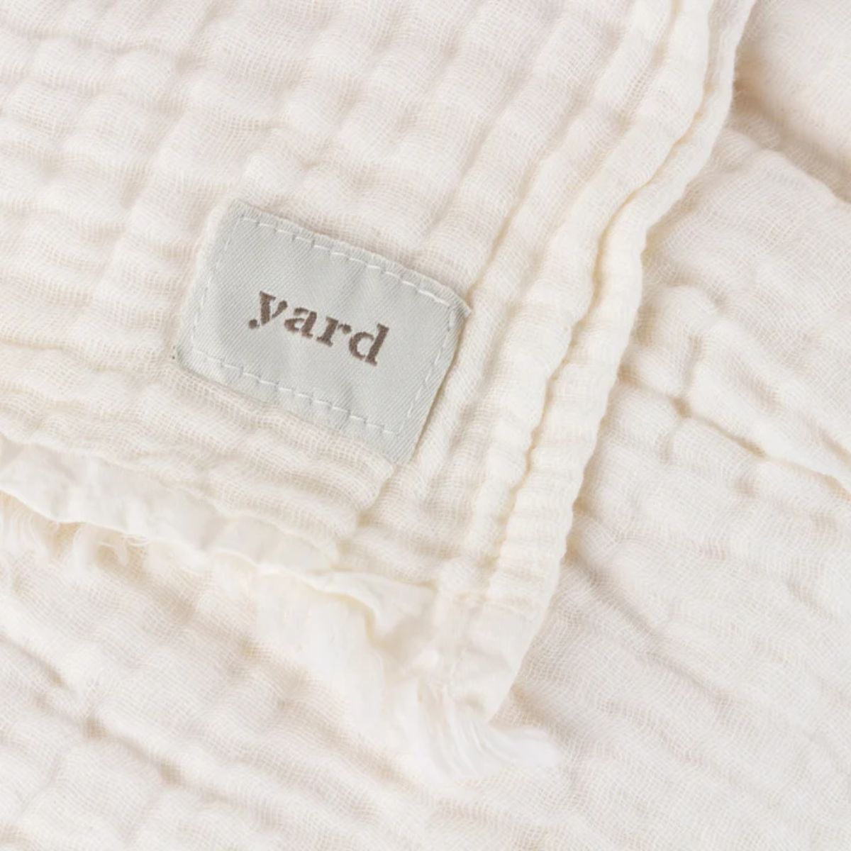 Riva Home Lark Muslin Cotton Throw White