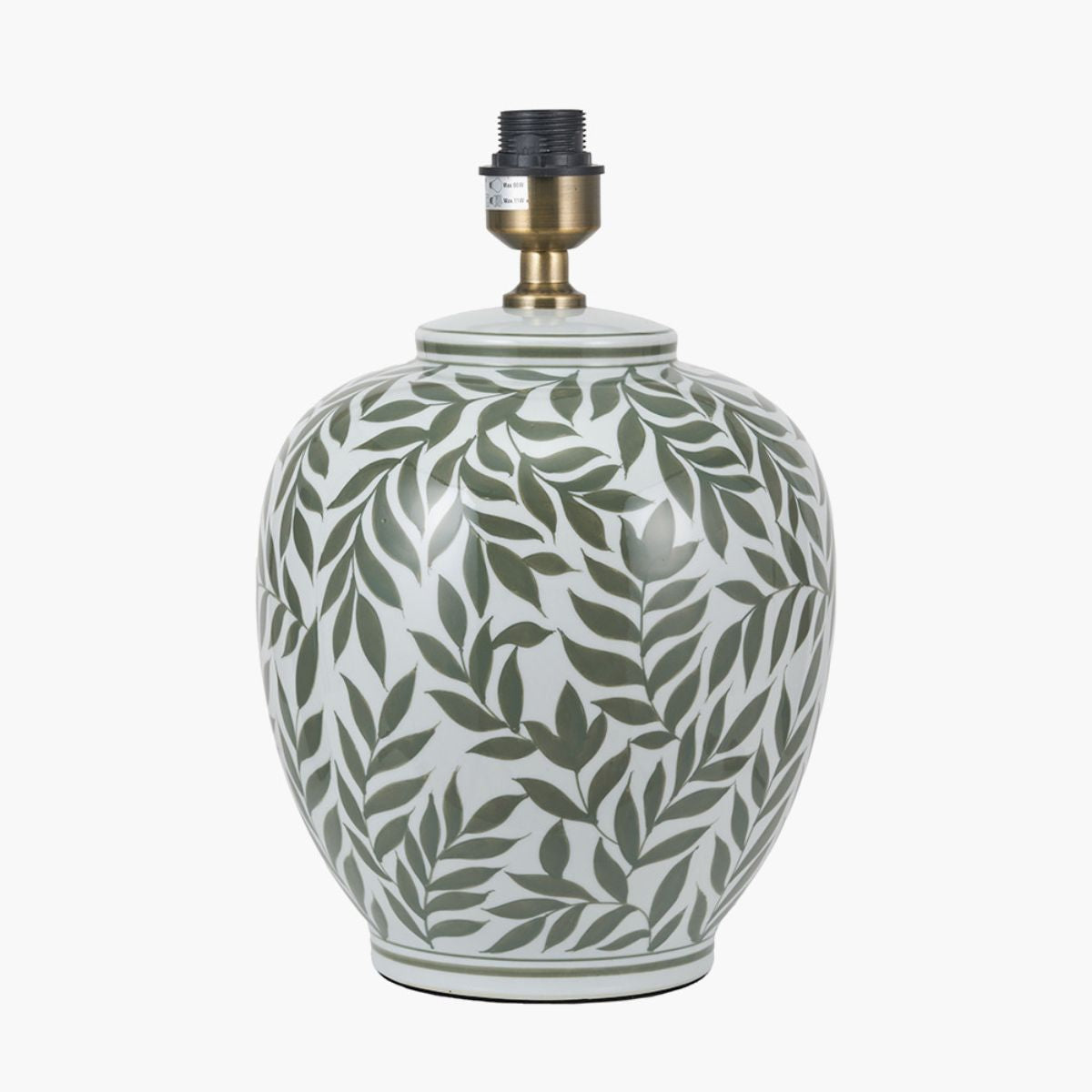Pacific Lifestyle Laurel Olive Leaf Ceramic Table Lamp Base