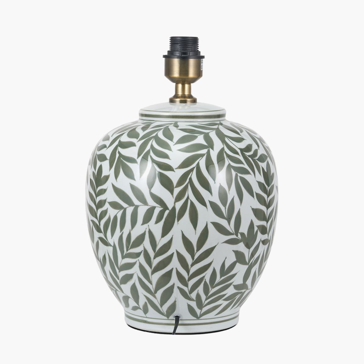 Pacific Lifestyle Laurel Olive Leaf Ceramic Table Lamp Base