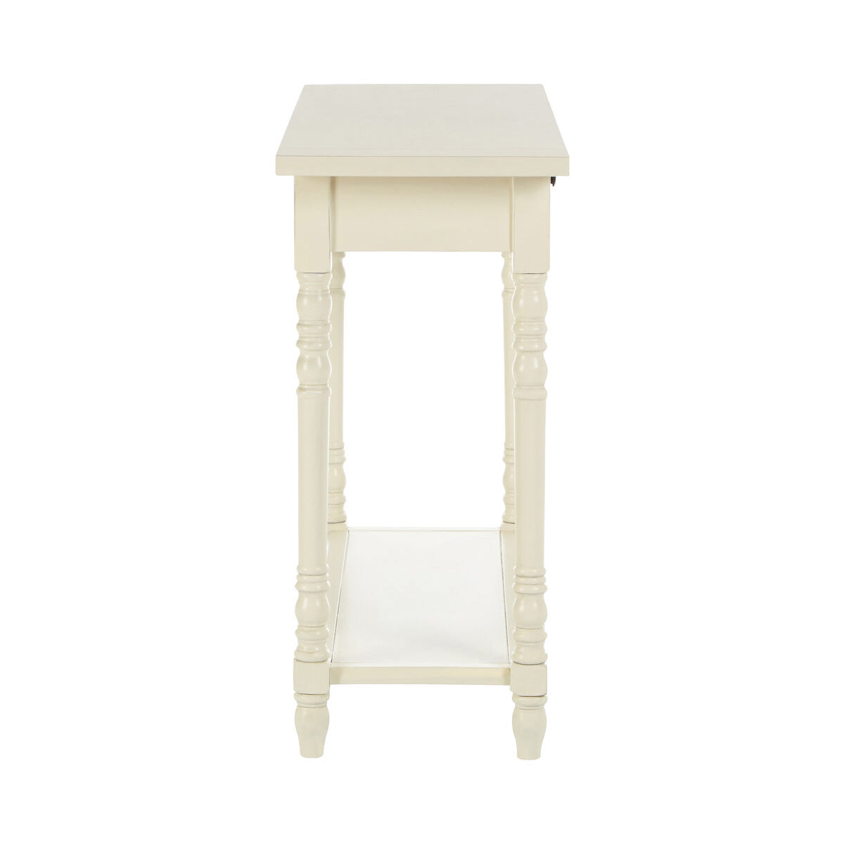Beaumonde Home Heritage 2 Drawers White Console Table