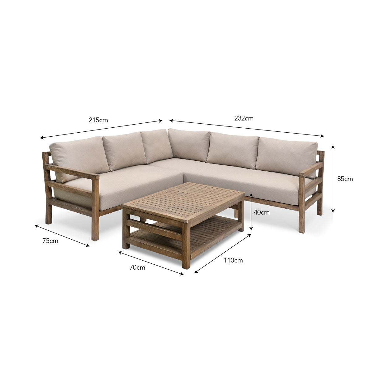 Garden Trading Sandridge Corner Sofa Set