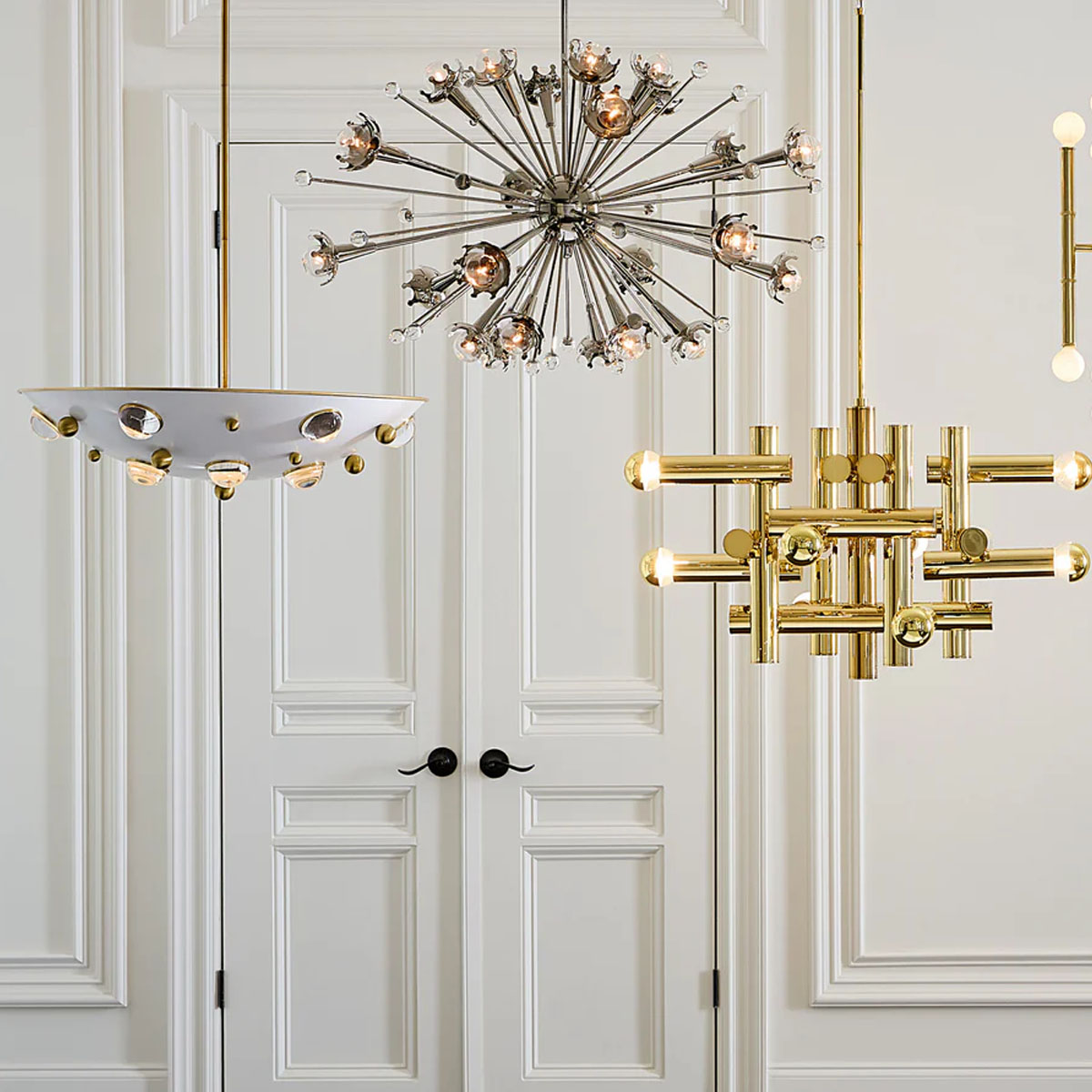 Jonathan Adler Sputnik Chandelier - Antique Brass