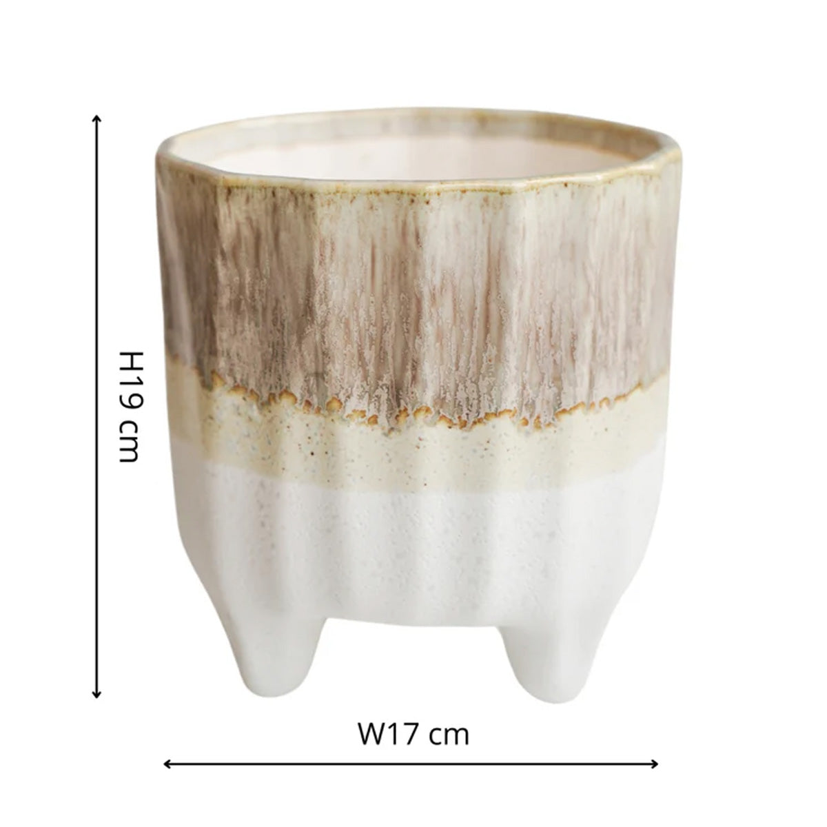Ivyline Neve Neutral 3 Leg Planter
