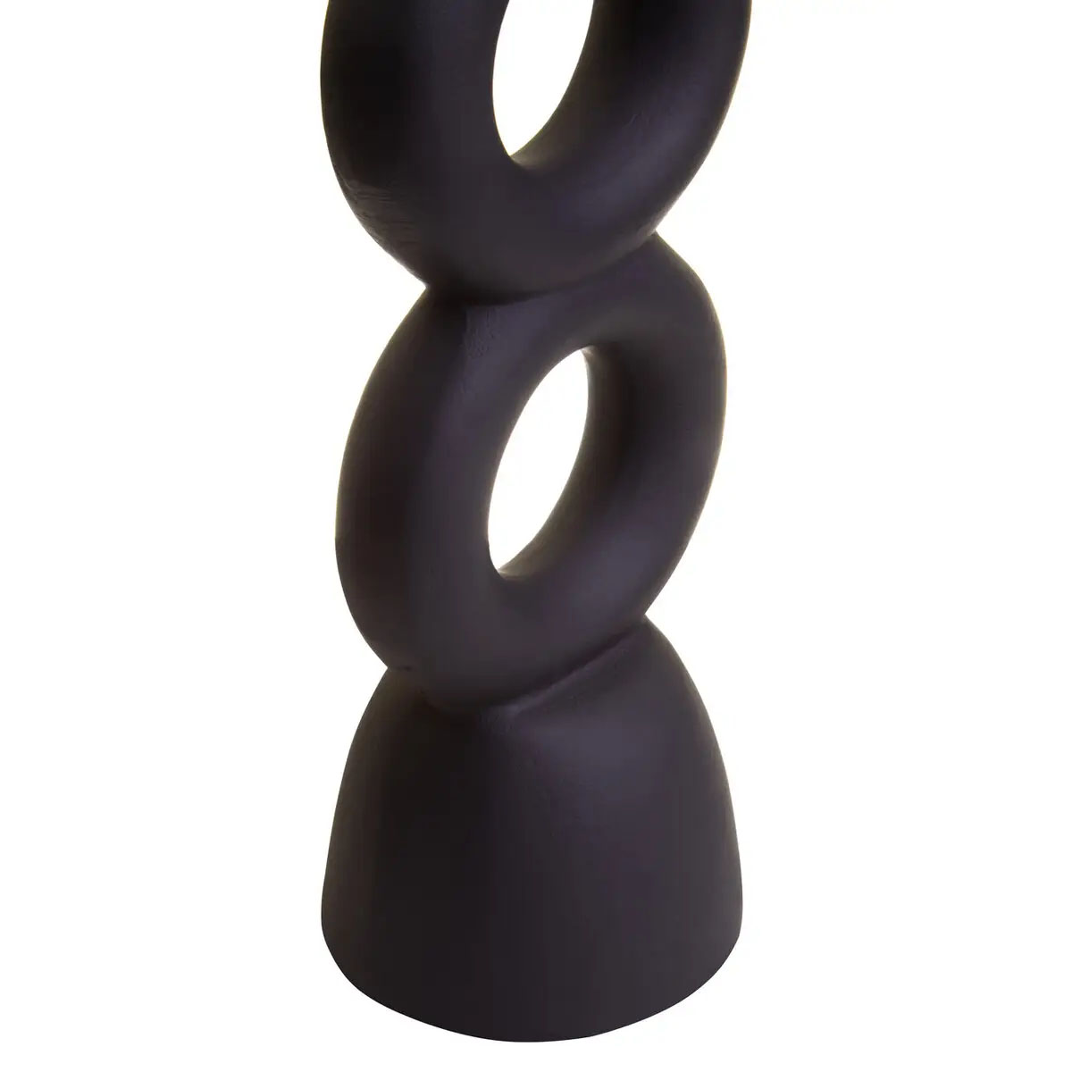 Beaumonde Home Hapax Large Black Candle Holder