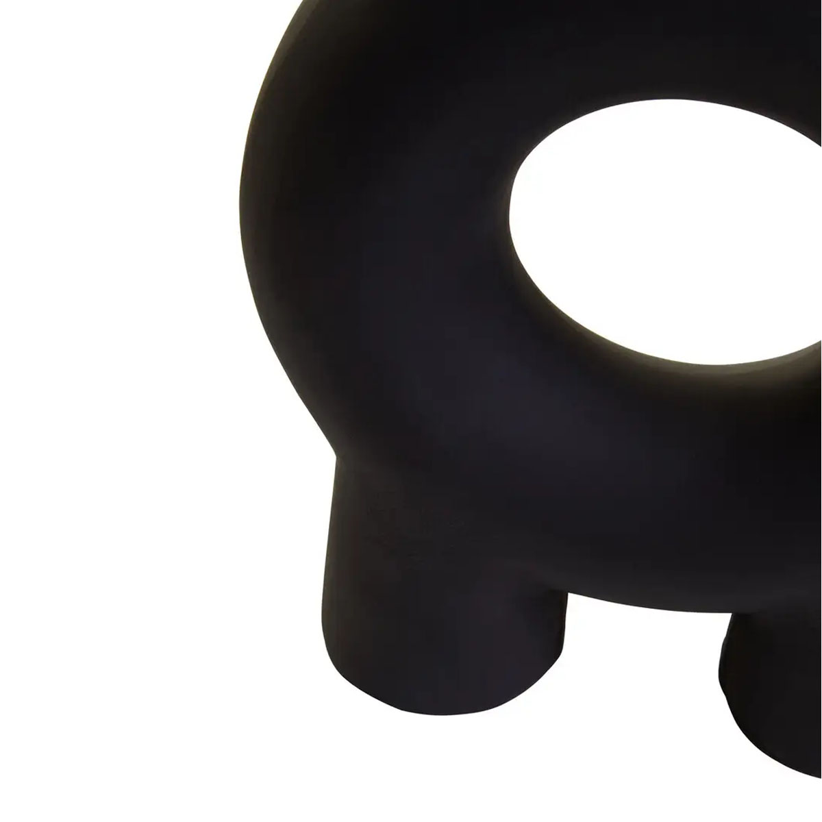 Beaumonde Home Hapax Small Black Candle Holder