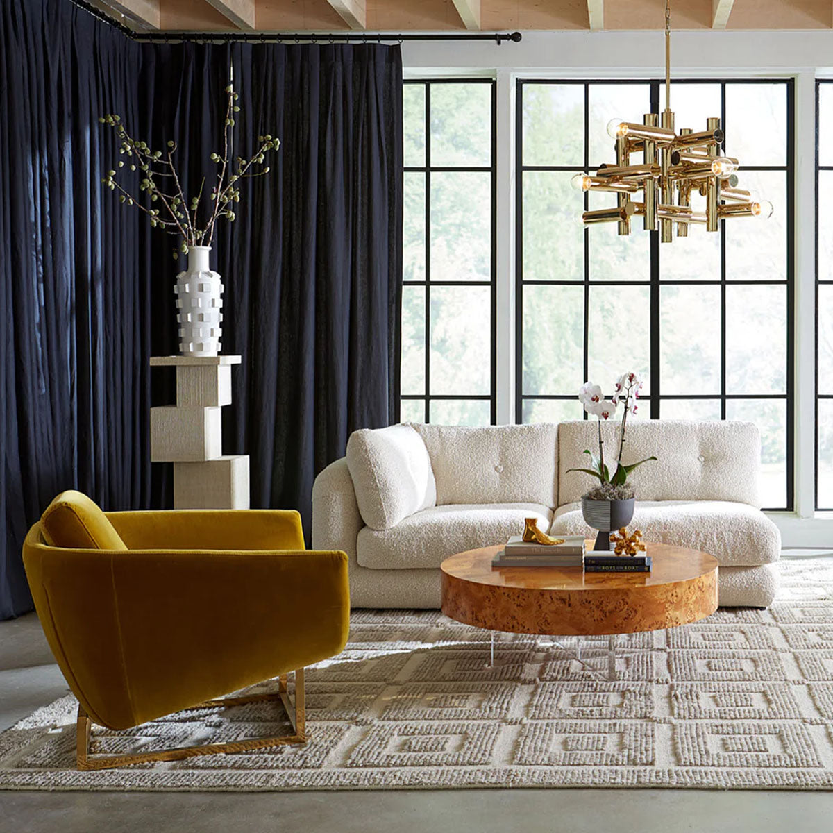 Jonathan Adler Bond Round Cocktail Table