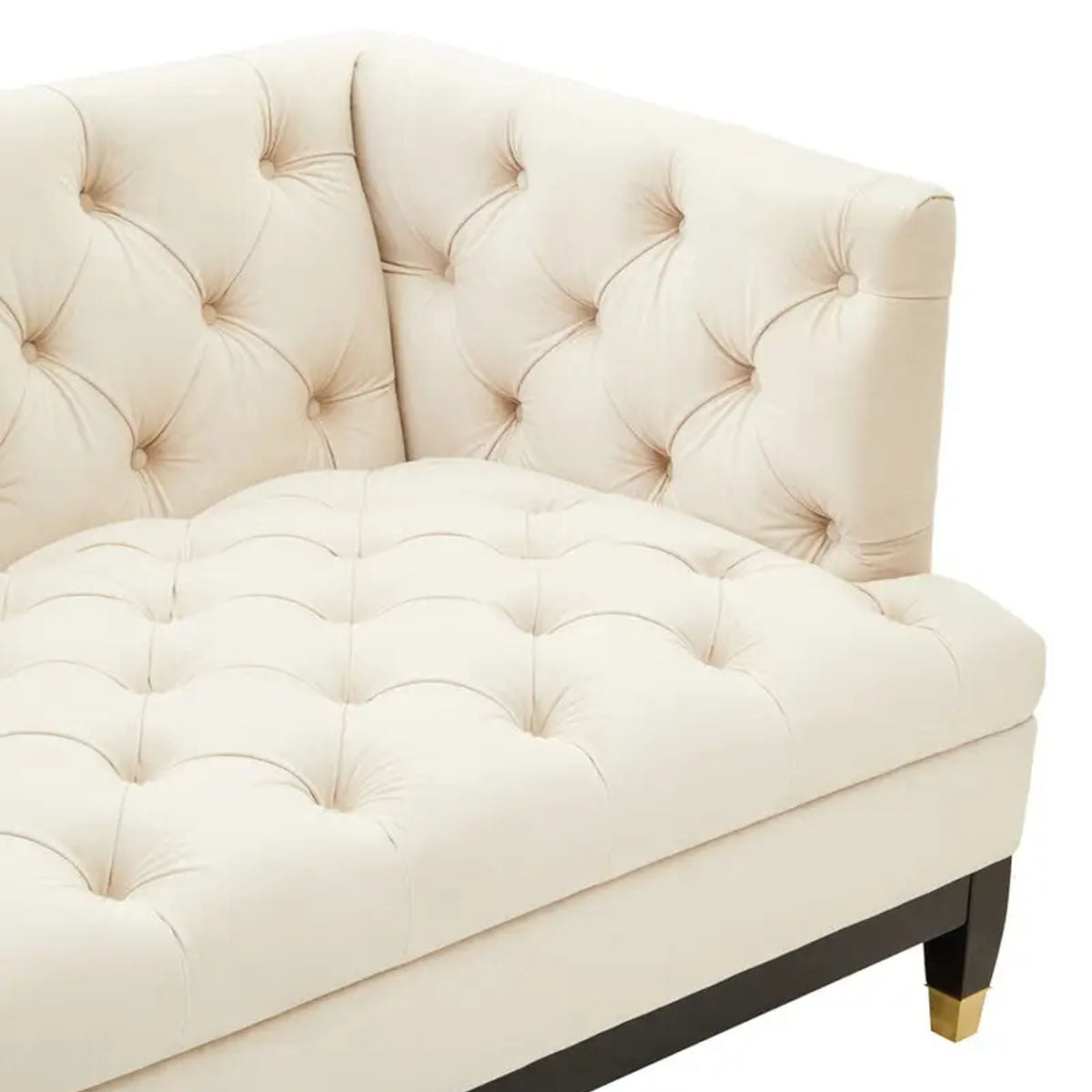 Beaumonde Home Sefira 3 Seat Viola Sand Fabric Sofa