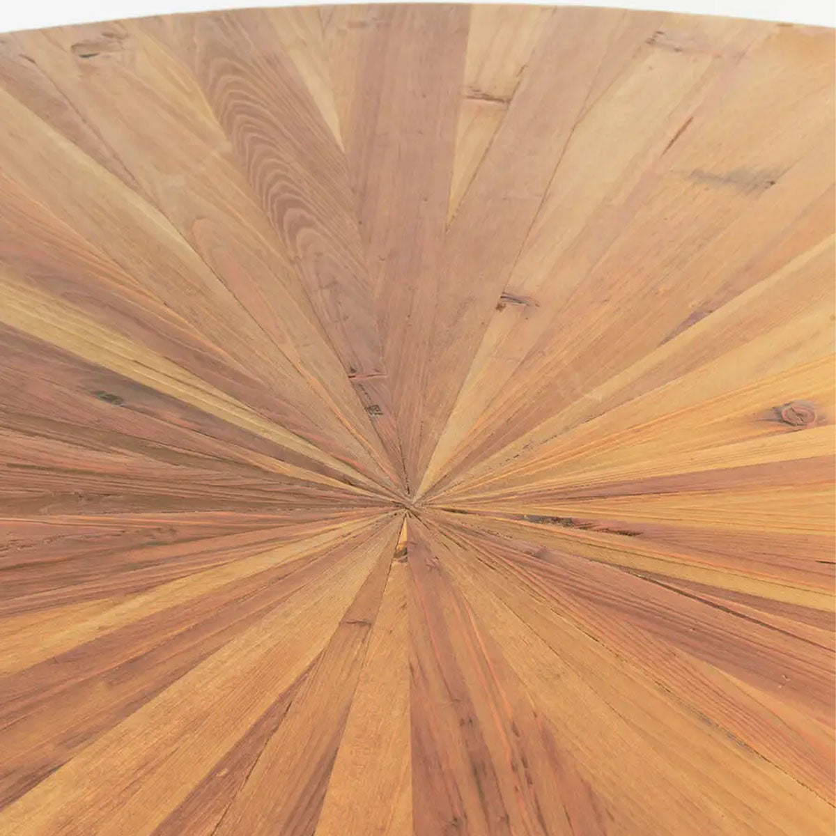 Beaumonde Home Jana Round Fir Wood Dining Table with Splayed Legs