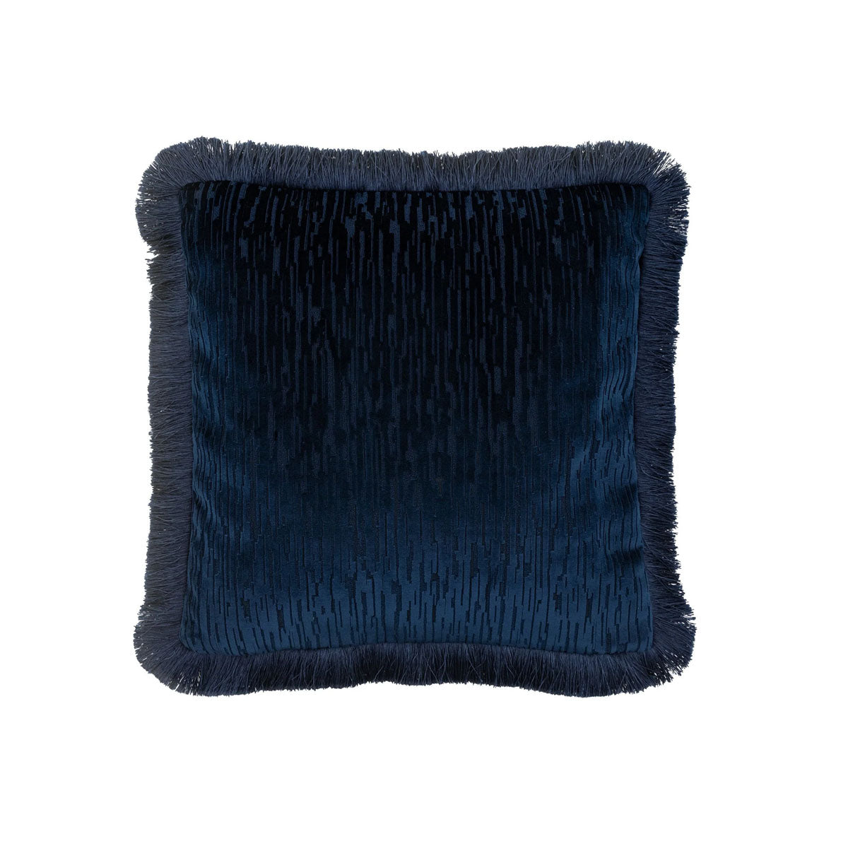 Gallery Direct Cut Velvet Fringe Cushion