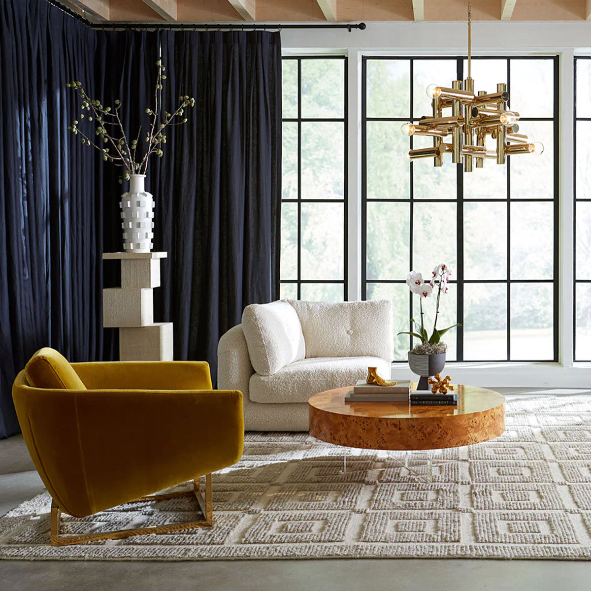 Jonathan Adler Bond Round Cocktail Table