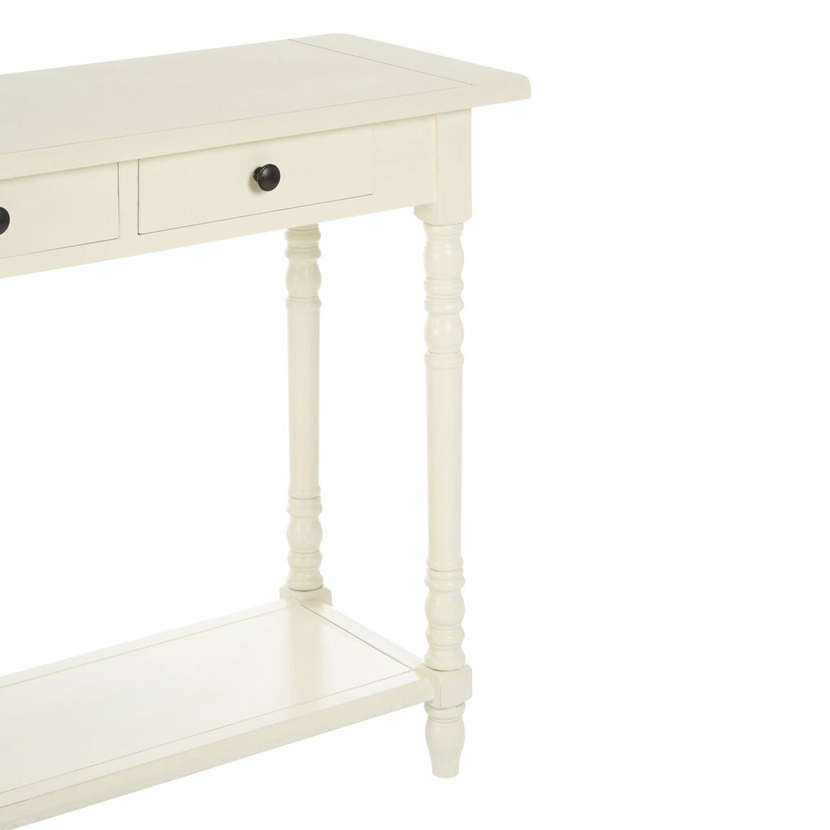Beaumonde Home Heritage 2 Drawers White Console Table