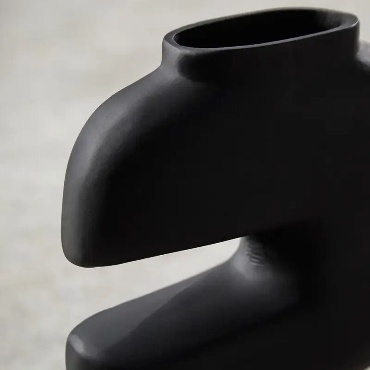 Beaumonde Home Hapax Abstract Small Black Vase