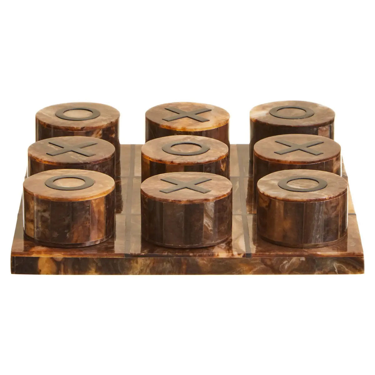 Beaumonde Home Churchill Games Brown and Black Finish Noughts And Crosses