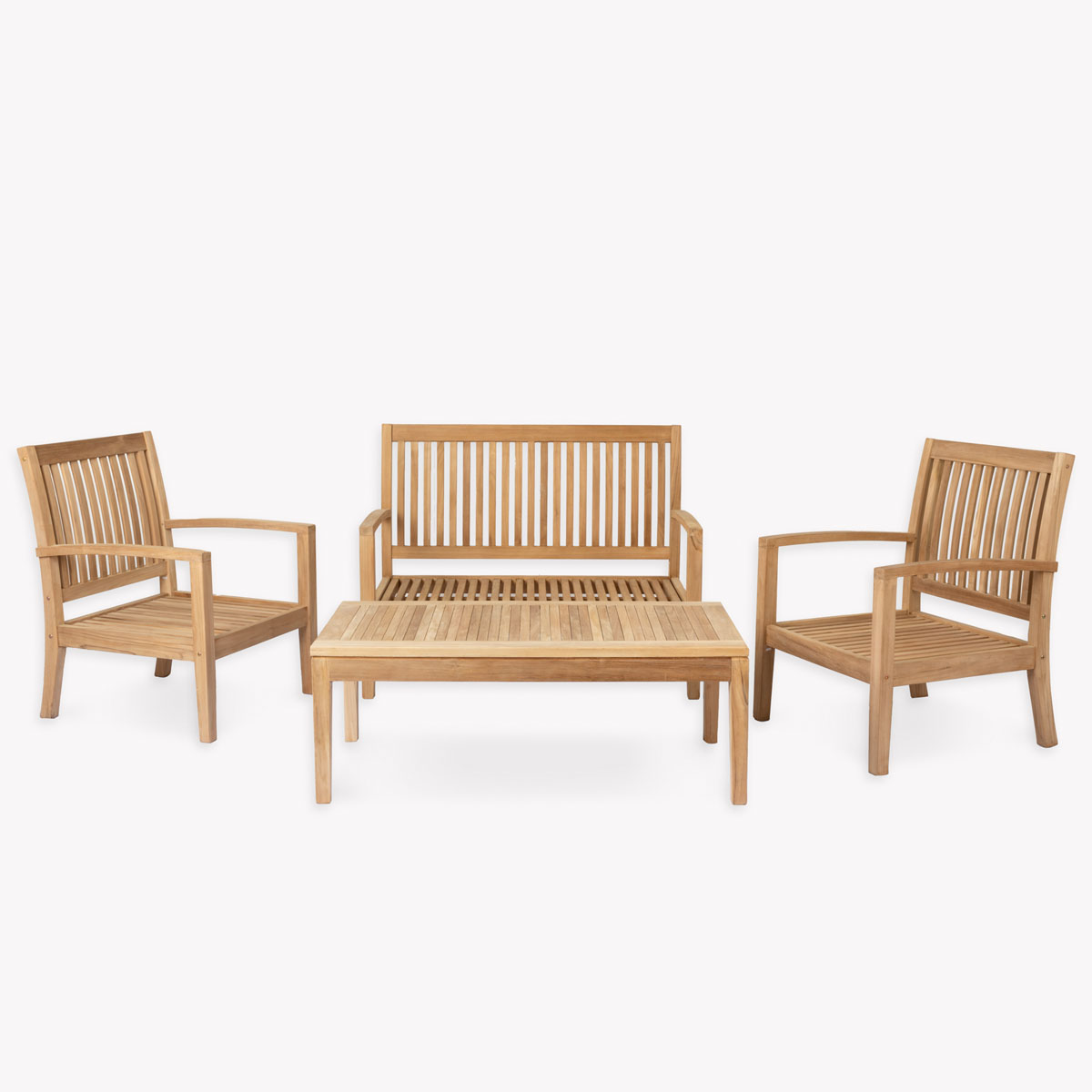Garden Trading Comfort Teak 4 Seater & Coffee Table Set