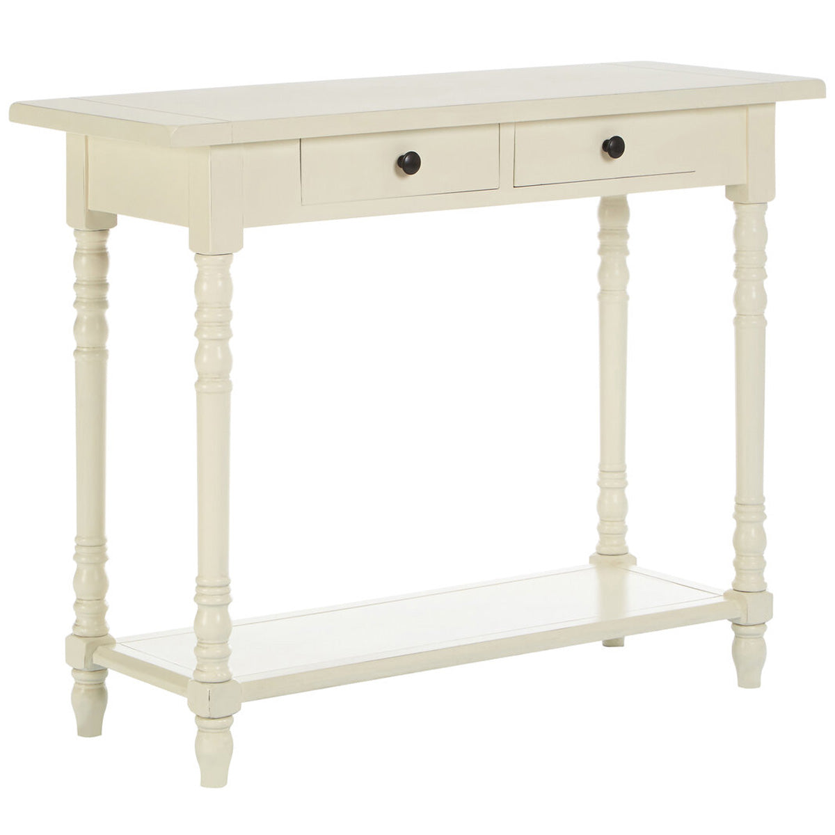 Beaumonde Home Heritage 2 Drawers White Console Table