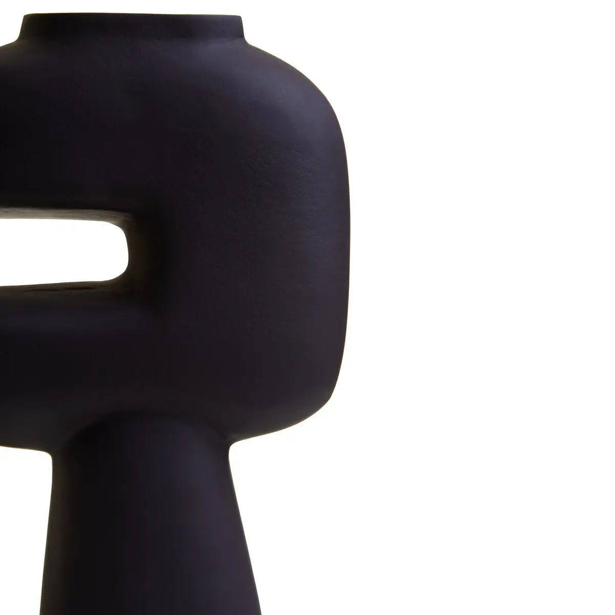 Beaumonde Home Hapax Abstract Small Black Vase