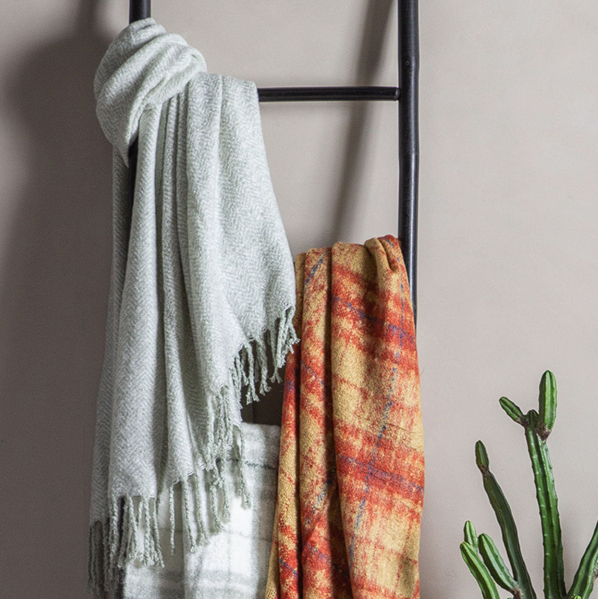 Gallery Direct Herringbone Faux Mohair Throw