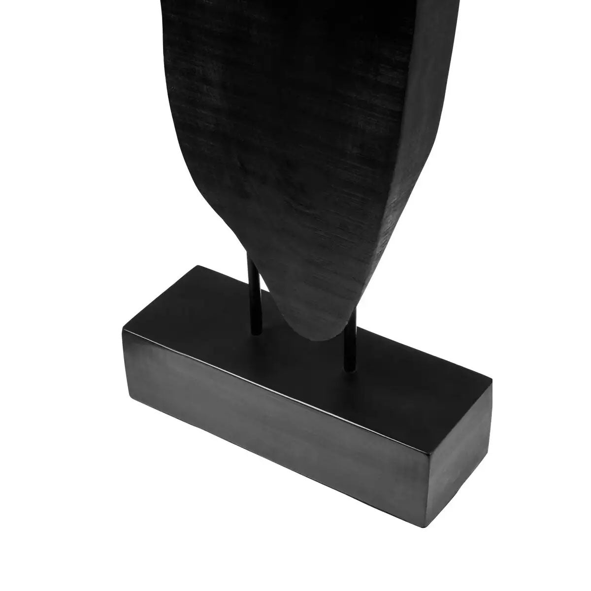 Beaumonde Home Fidel Rustic Black Vertical Mango Wood Slice Sculpture